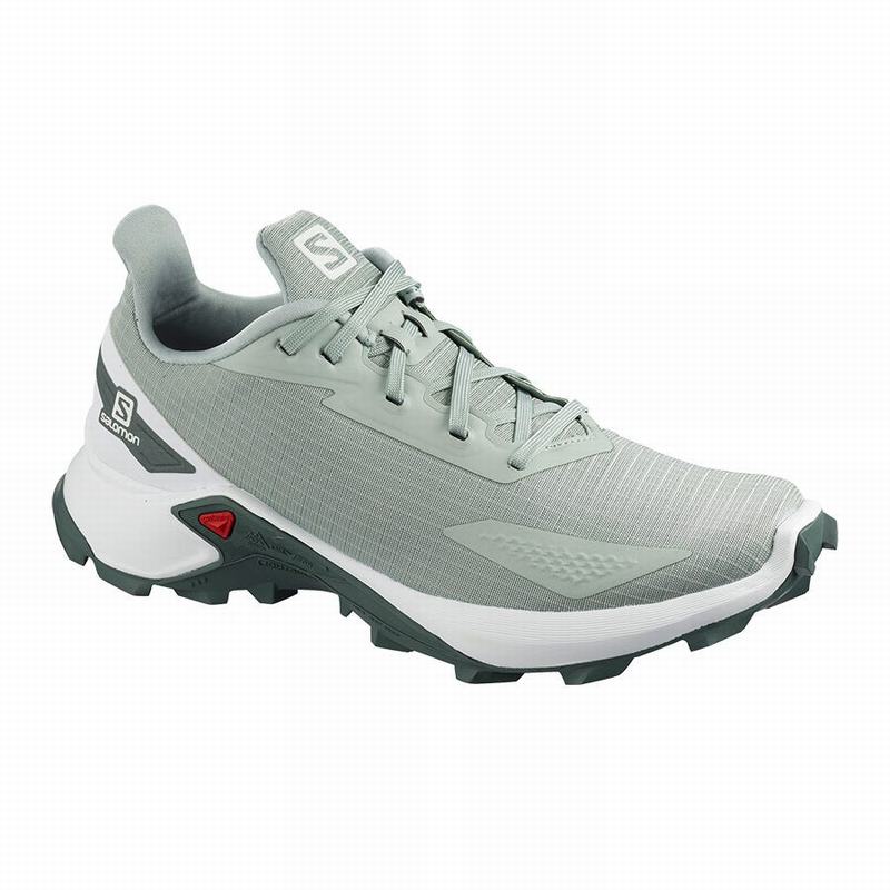 SALOMON ALPHACROSS BLAST Philippines - Women's Trail Running Shoes - Light Turquoise Grey/White | 78